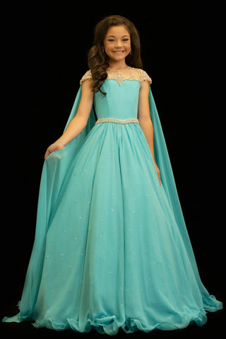 girls chiffon pageant dress ...